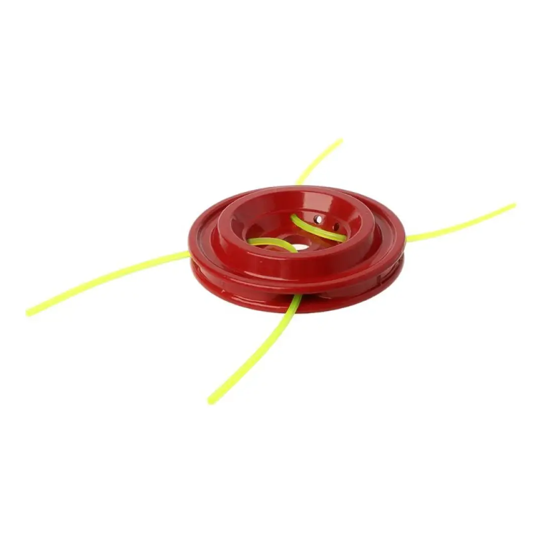 Cabezal Aluminio 4 Puntas Rojo para nylon